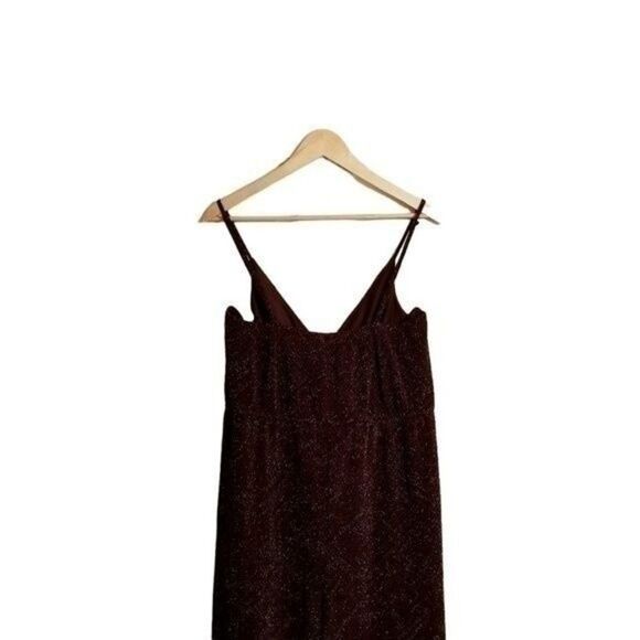 ROW A Metallic Wrap Jumpsuit  Maroon Purple - XXL - NWOT  8 0054 - Picture 3 of 12